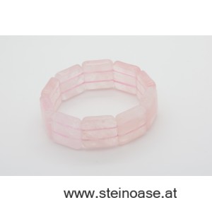 Armband Rosenquarz "breit"